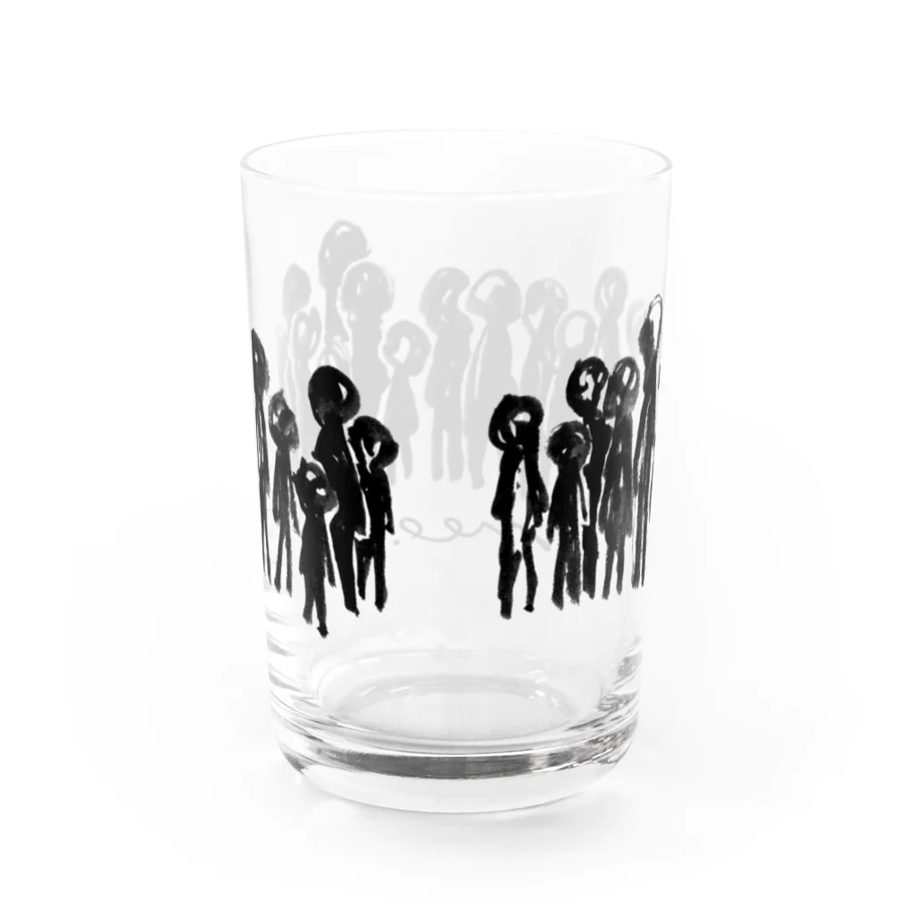 めおShopのみんな Water Glass :back