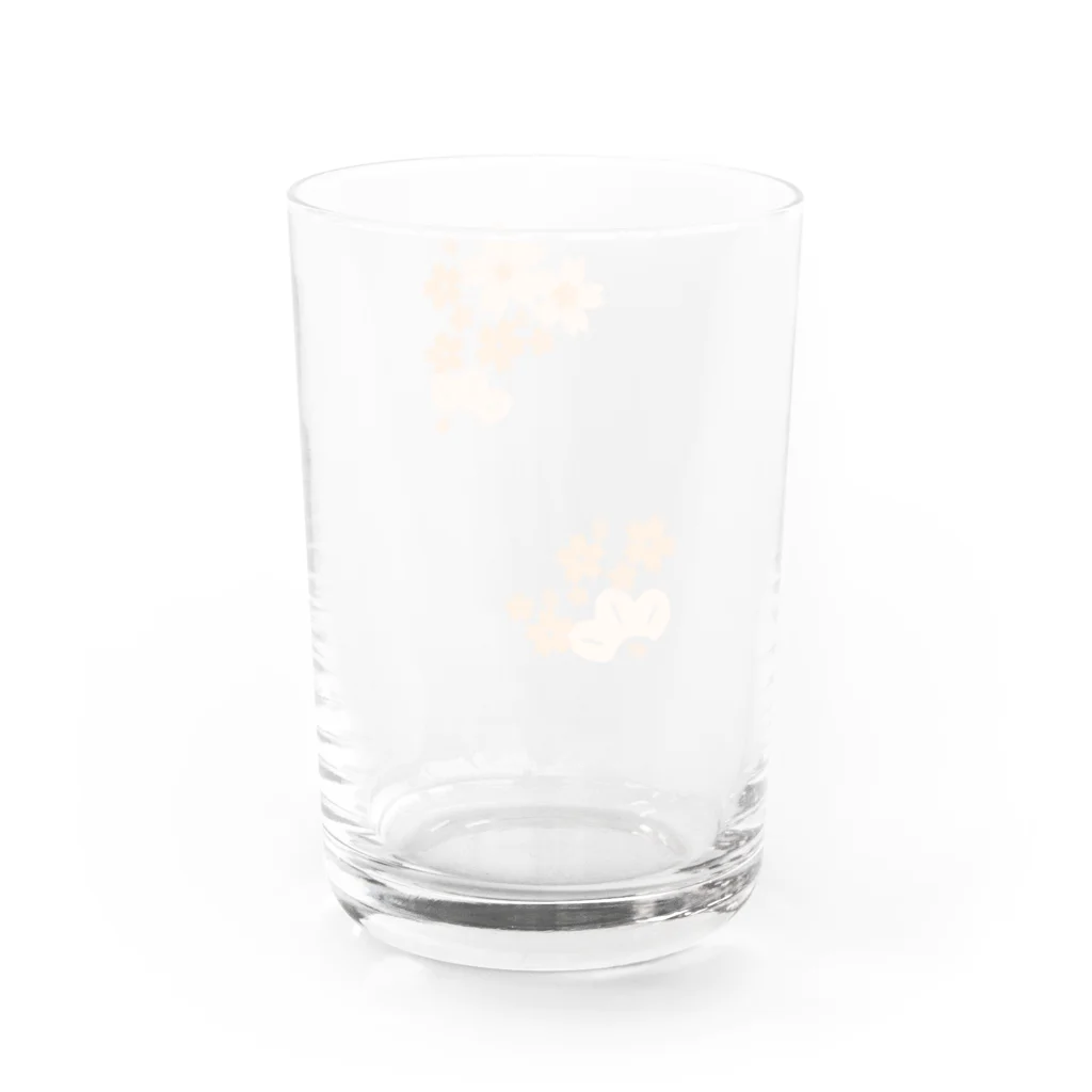 HonNeの桜松R（オレンジ） Water Glass :back