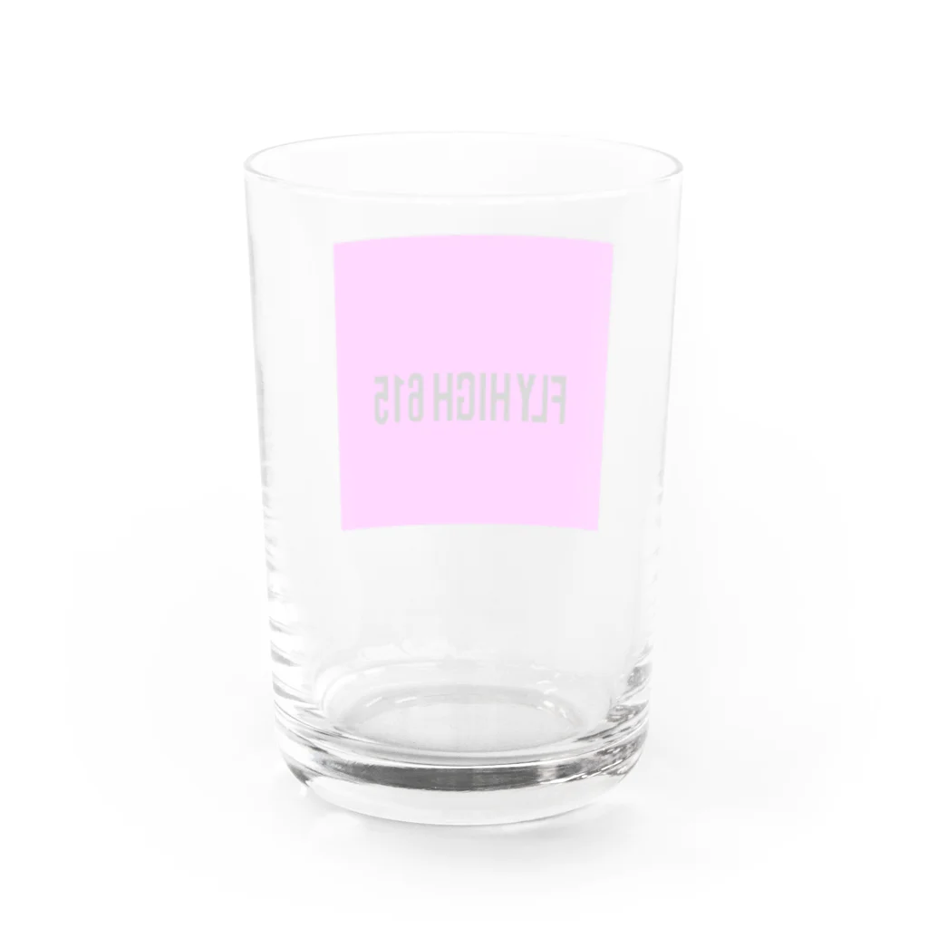 FLYHIGH615【別館】のFLYHIGH615　初期ロゴグラス Water Glass :back