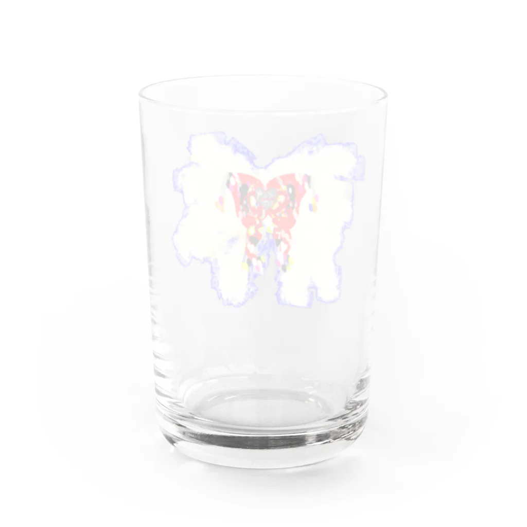 mikyacraft MIKA💓🌟赤い心臓のスーパービックリ・ボン Water Glass :back