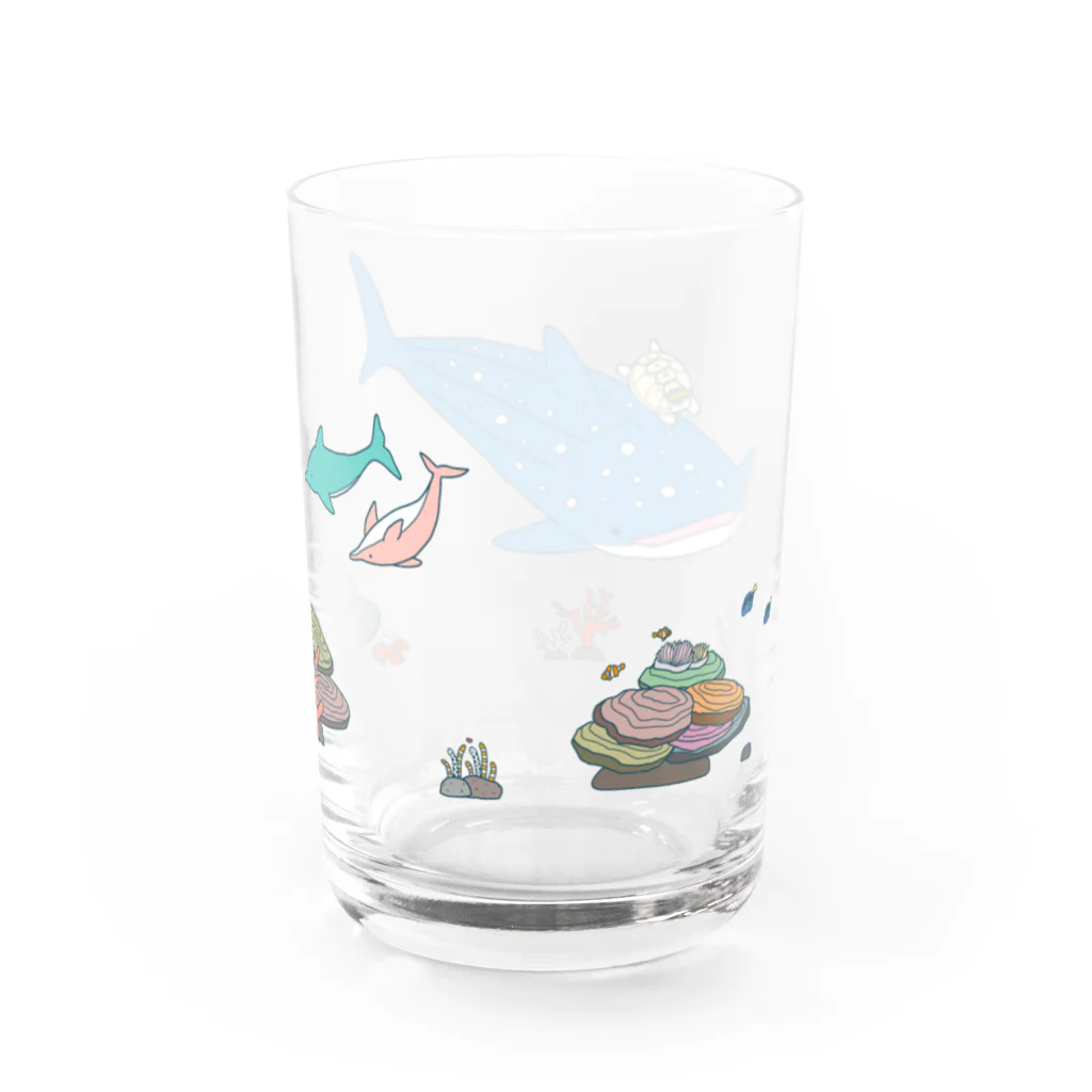 シャリのドリンクをダイビング！ Water Glass :back