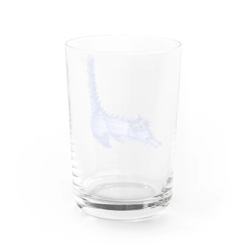 segasworksのながいねこ（伸び） Water Glass :back