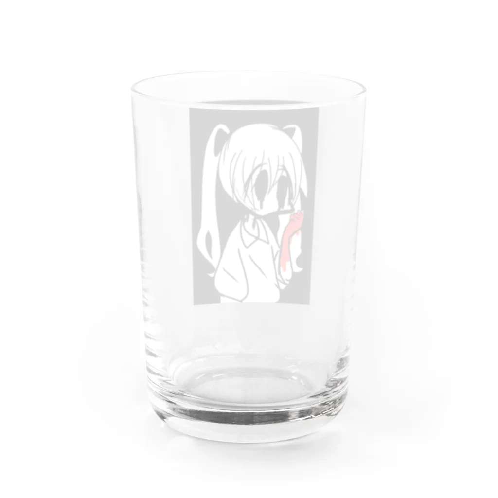 ヤミちゃんのうつ少女 Water Glass :back