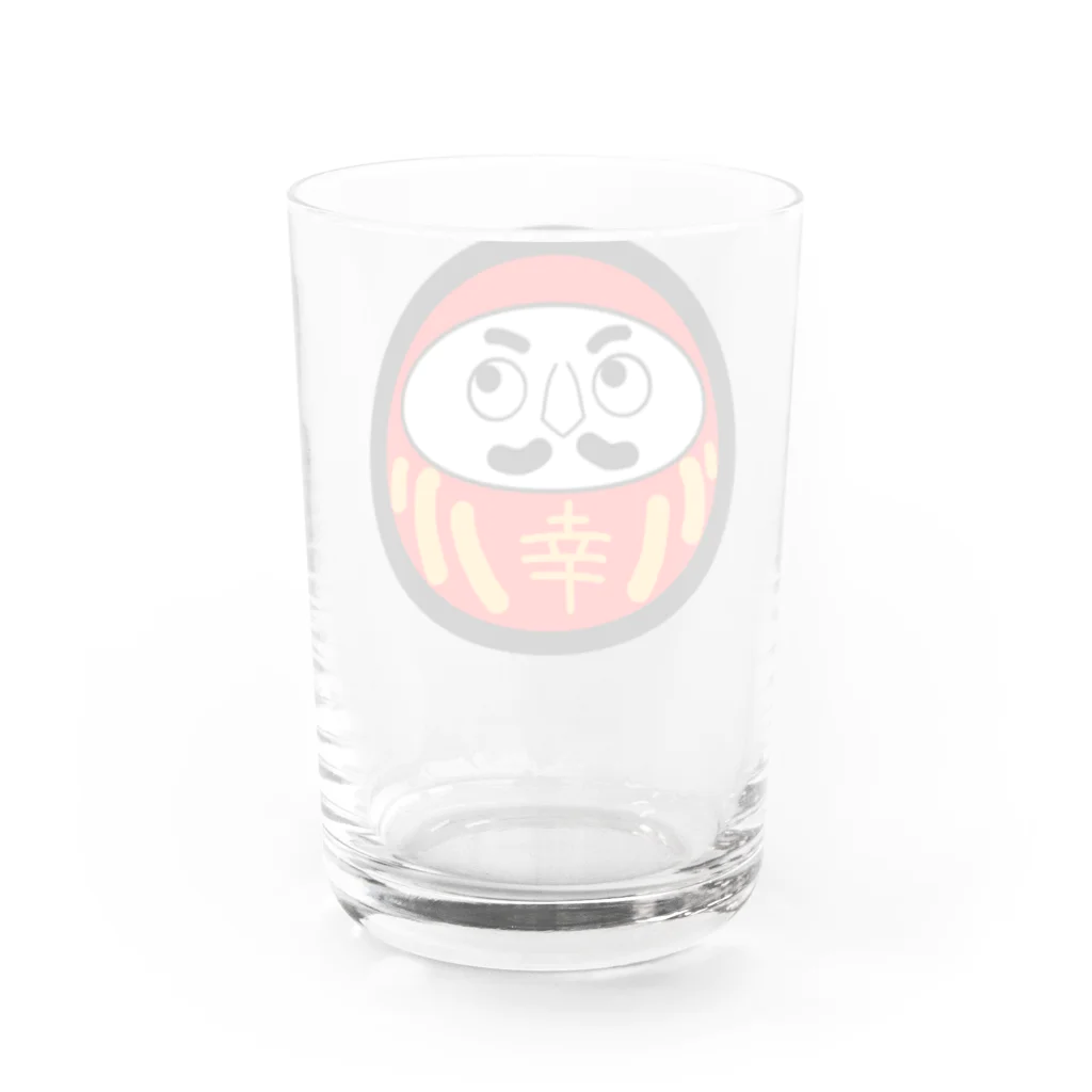 L-Monkeyのだるま Water Glass :back