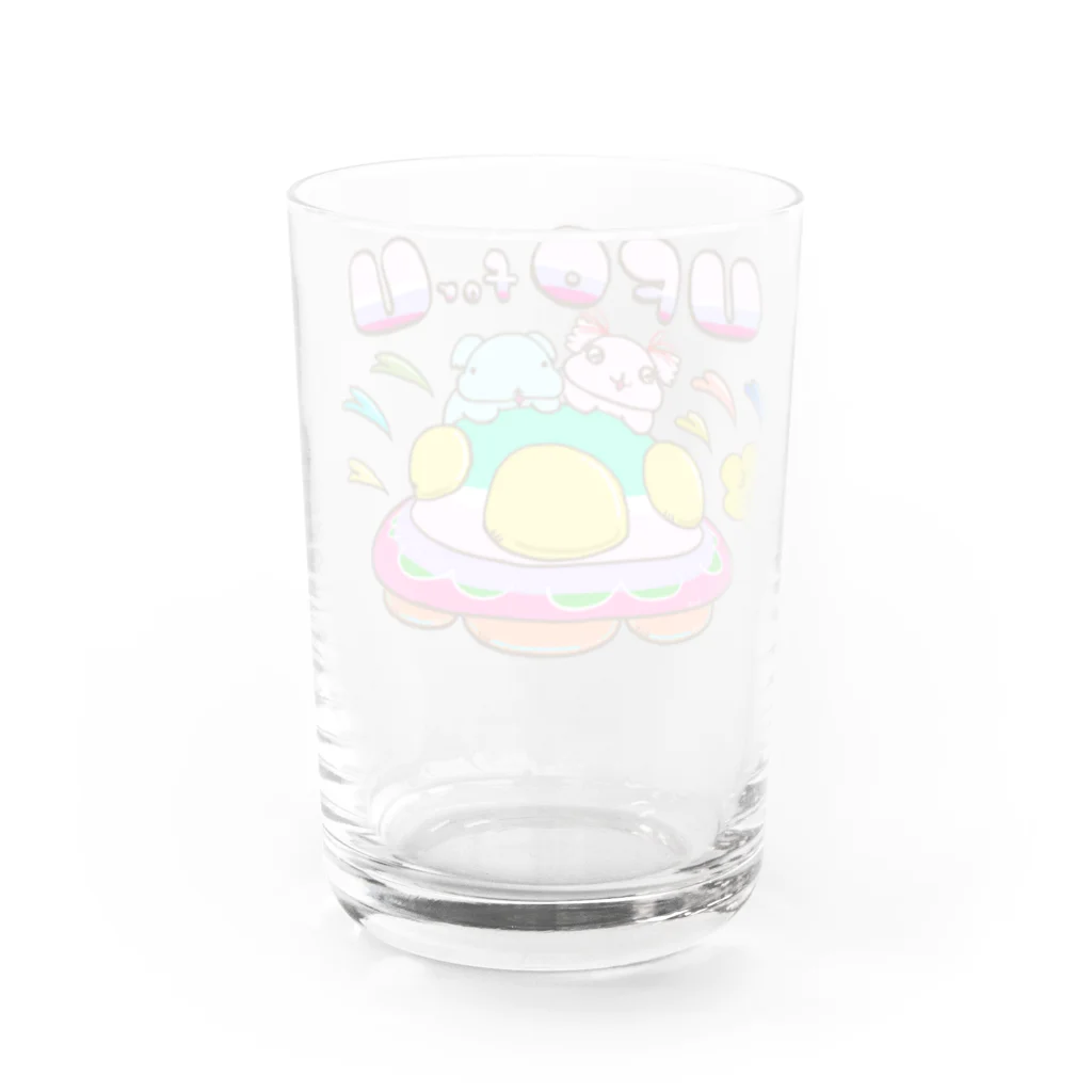 まるちょ屋のUFO for U （UFOをあなたに） Water Glass :back