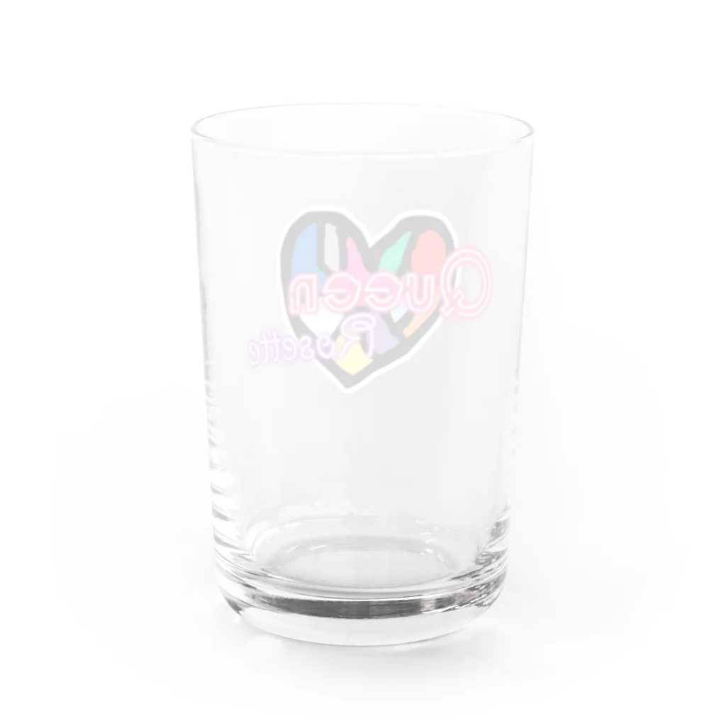 QueenRosetteのクイロゼハート Water Glass :back