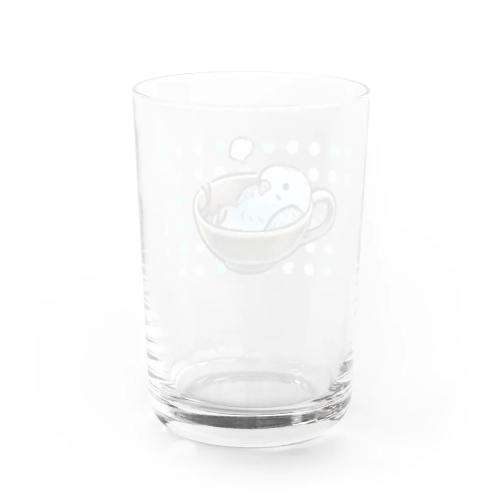 ゆずとろ@インコ･小鳥のカップいんこ Water Glass :back