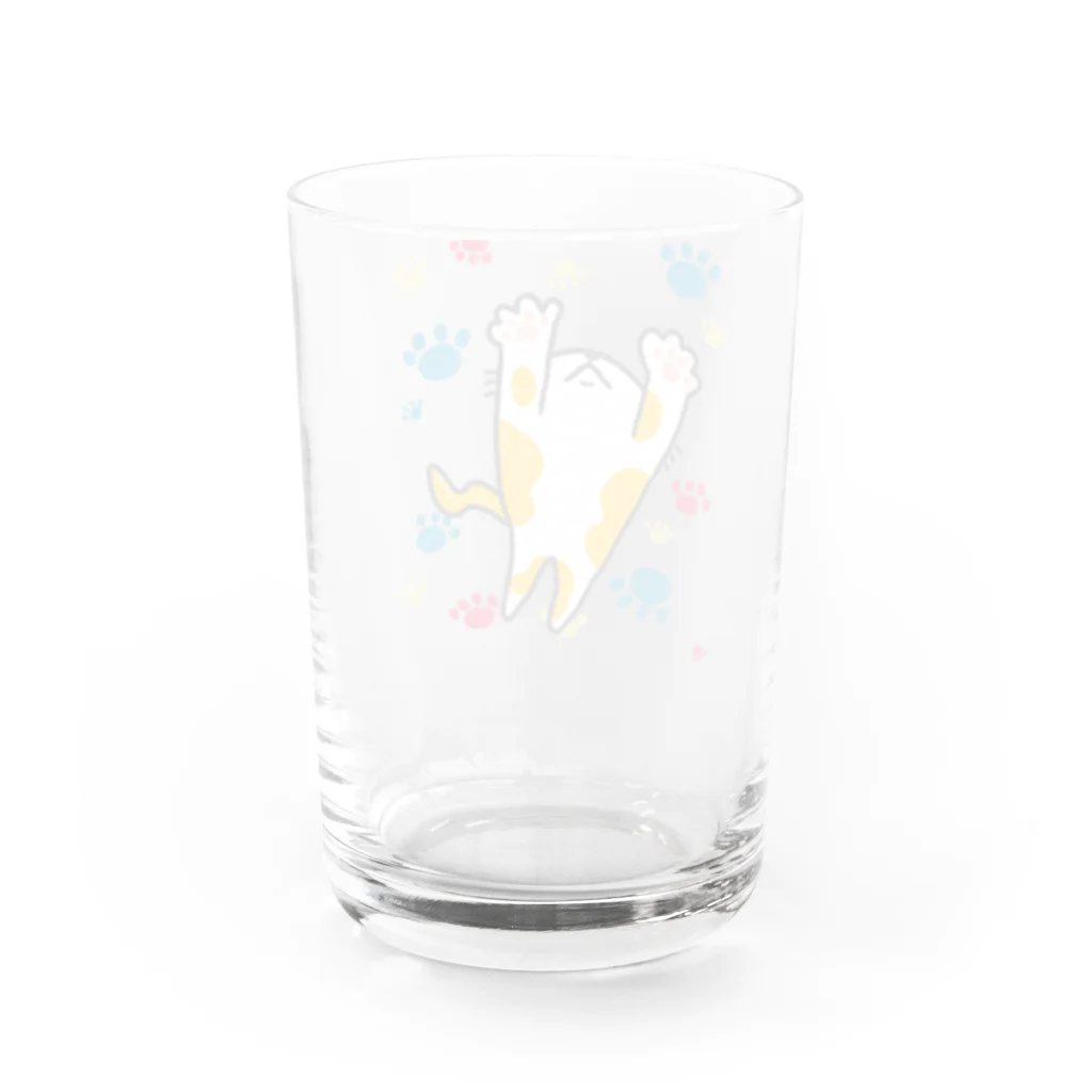 もだめおにのおみせのとぶねこ　からふる Water Glass :back