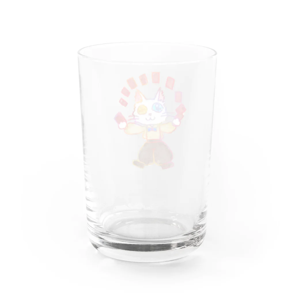 いぜむのシャッフルキャット Water Glass :back