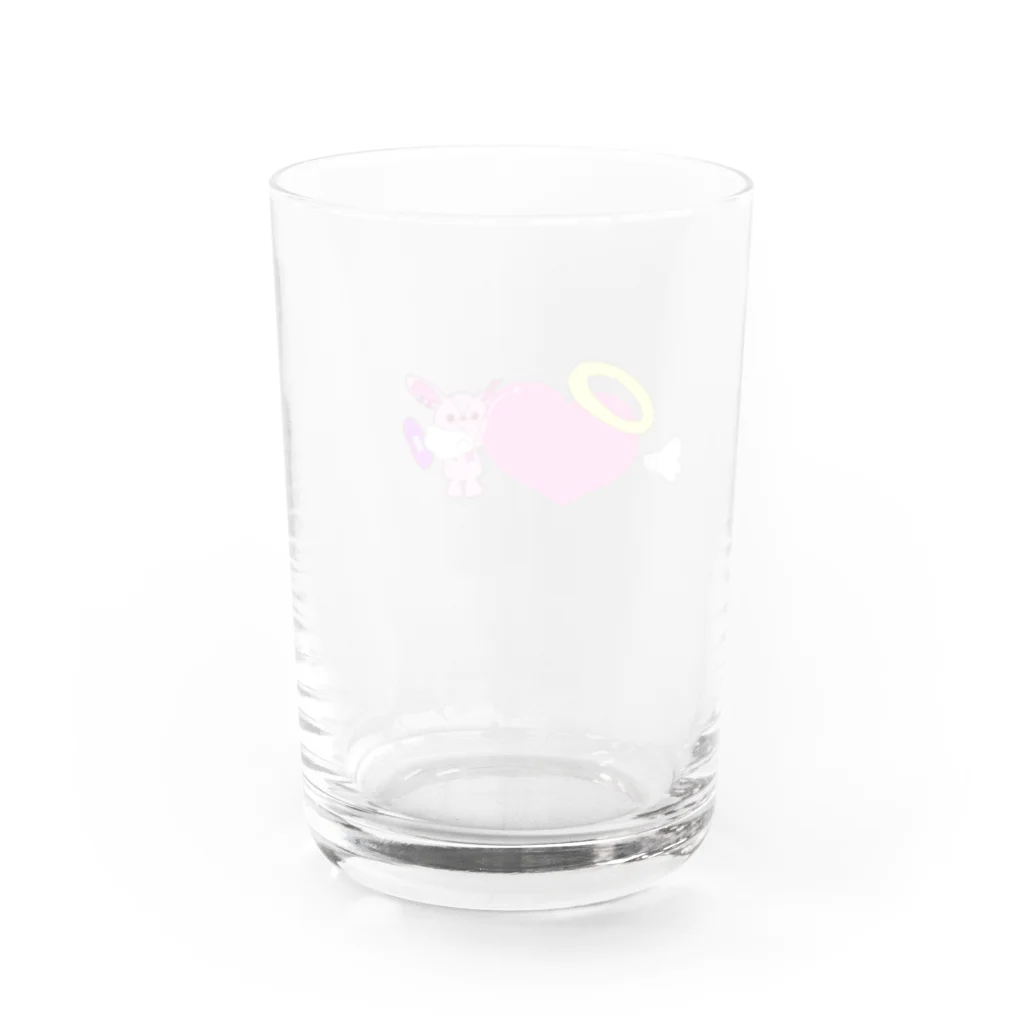 はちみつとくまのメンタルケアうさぎ Water Glass :back