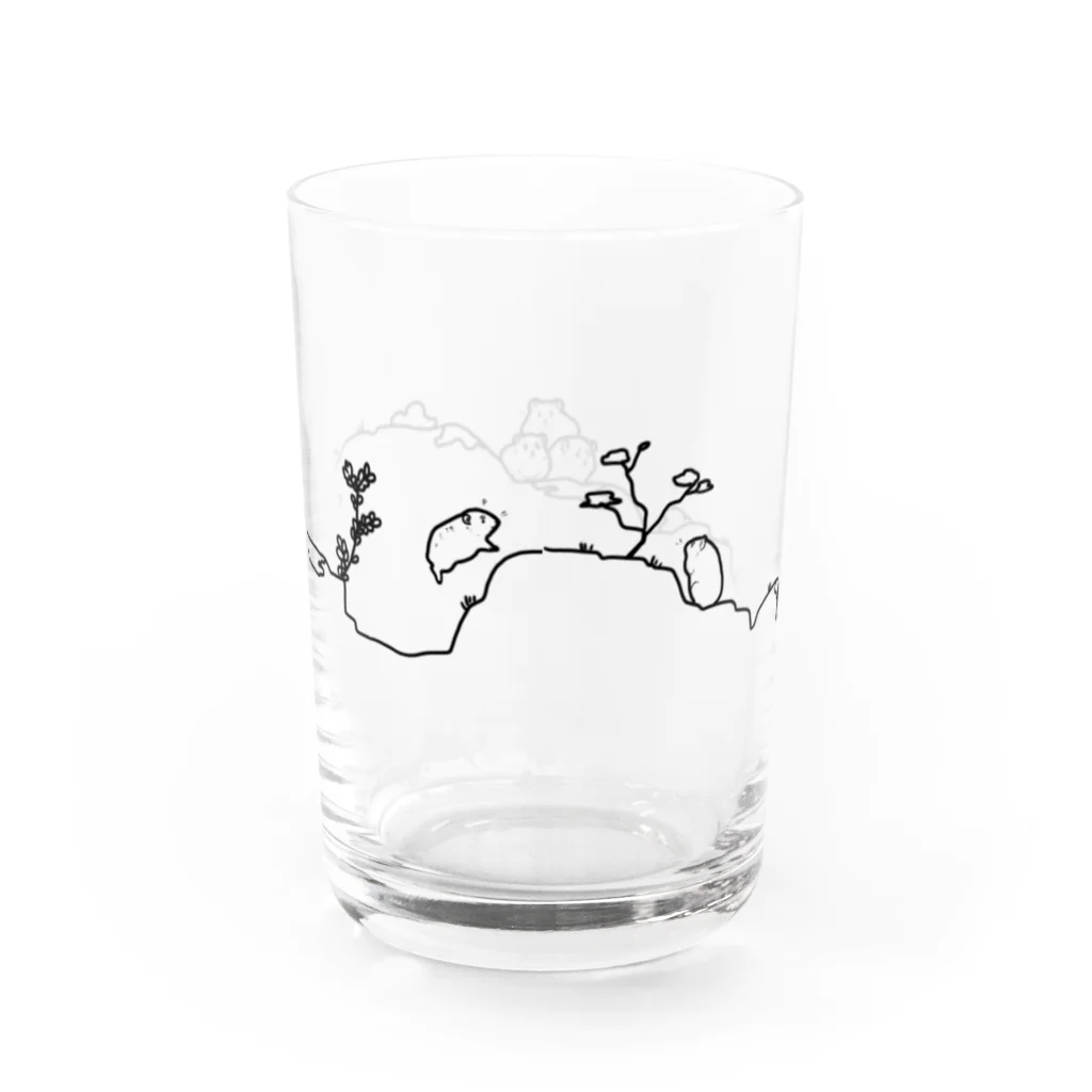 掛布団　ぬくぬのケープハイラックスのグラス Water Glass :back