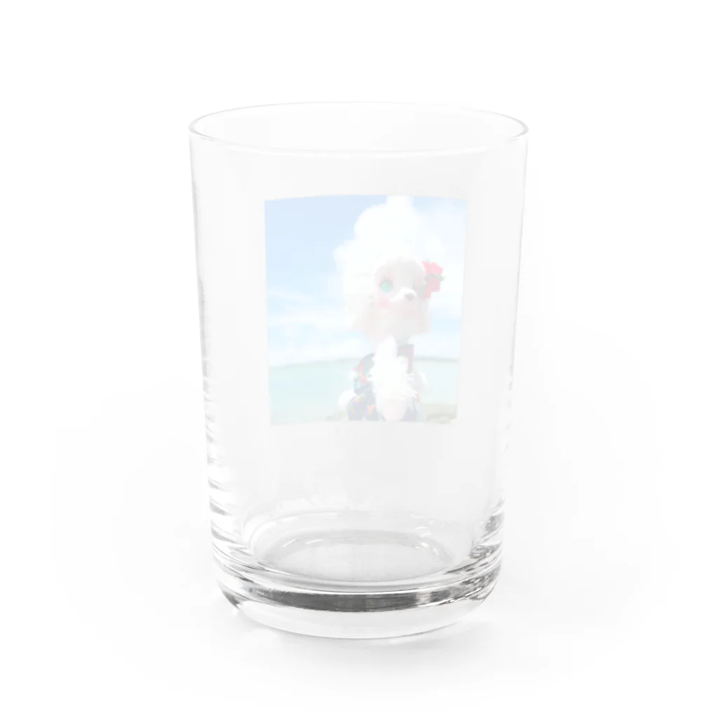 yummy toy boxのプードルのナナ Water Glass :back