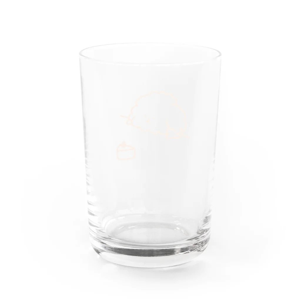 さんぽみちのわんことケーキ Water Glass :back
