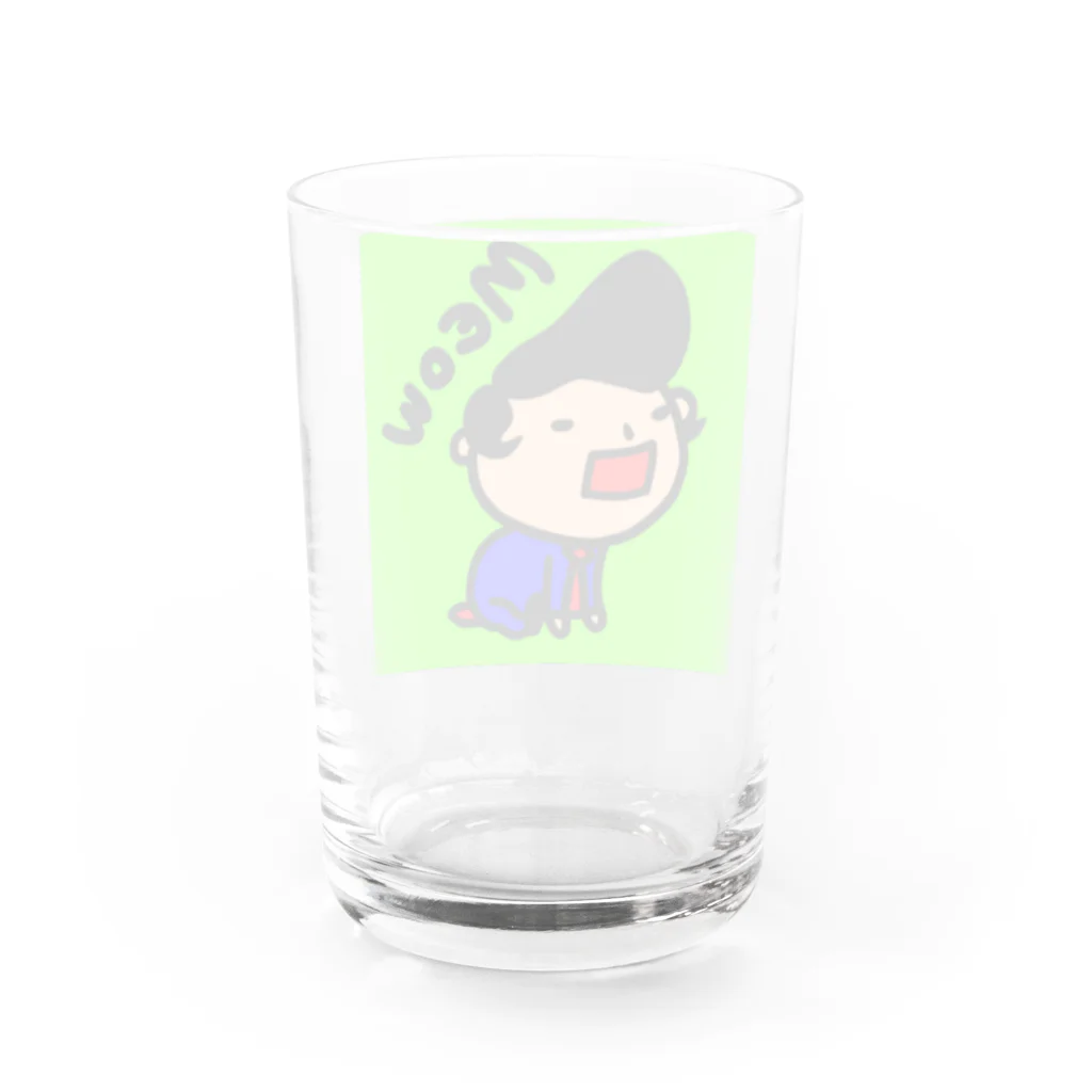 momino studio SHOPのネコマネ Water Glass :back