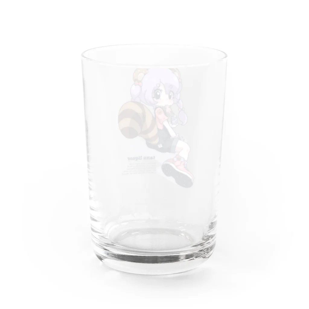 tachikawaのたぬきのこ Water Glass :back