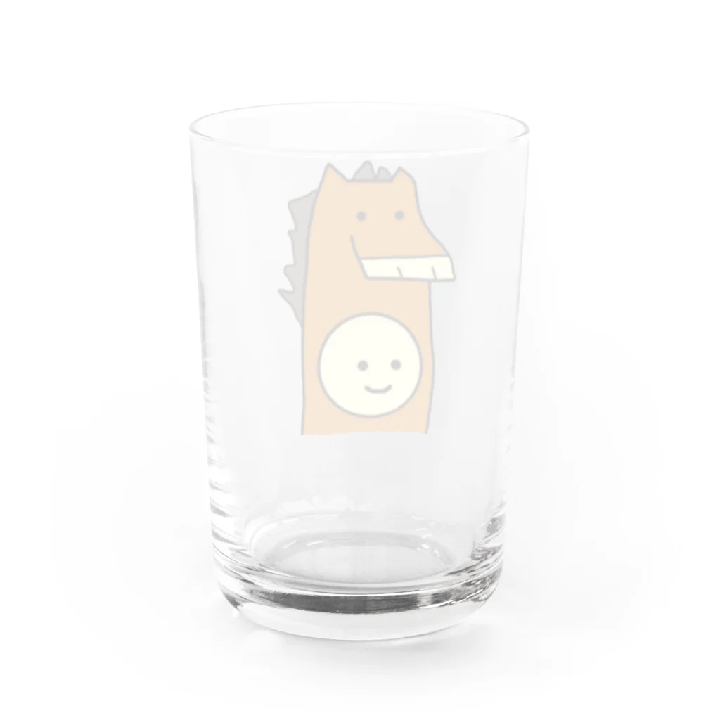 nasuoishiiのウマかぶりくん Water Glass :back