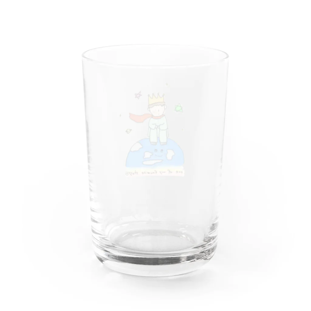 かふぇもかのshopの王子さま Water Glass :back