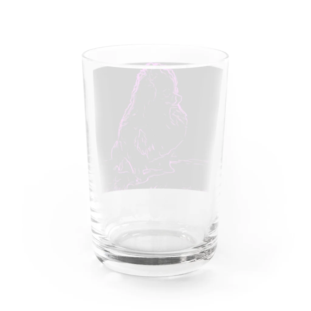 ポメラニアン倶楽部のポメラニアン Water Glass :back