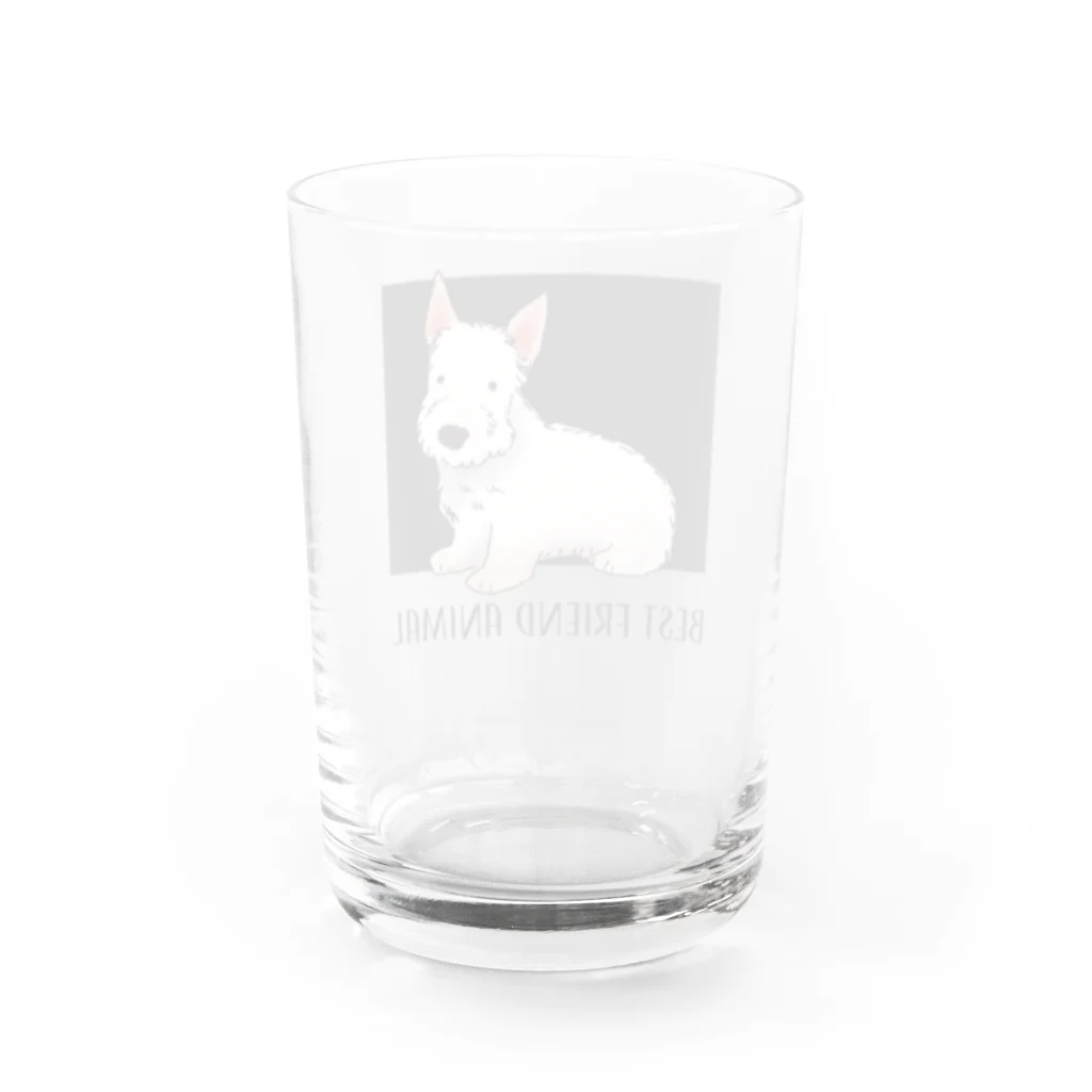 BFA/Best friend animalのスコティッシュテリア/BFA Water Glass :back