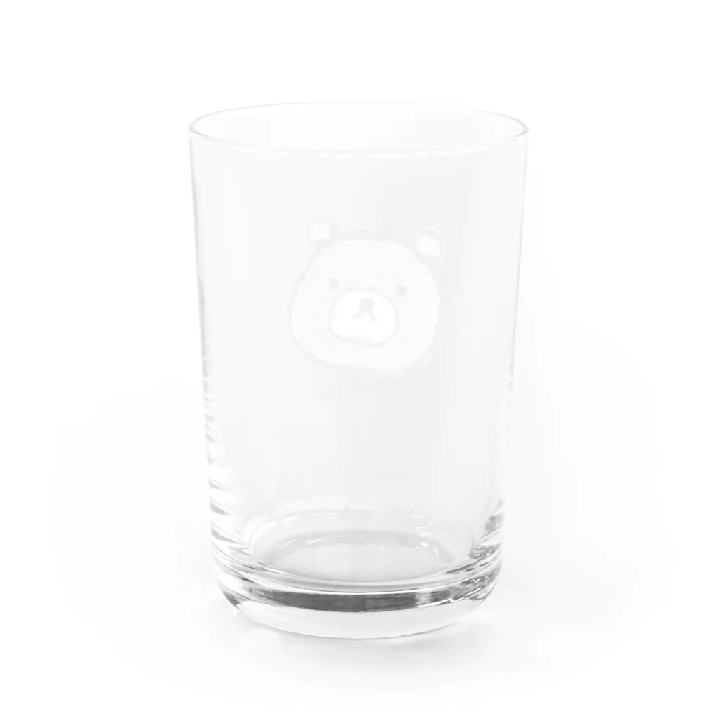 【ホラー専門店】ジルショップの手描き くまたん Water Glass :back