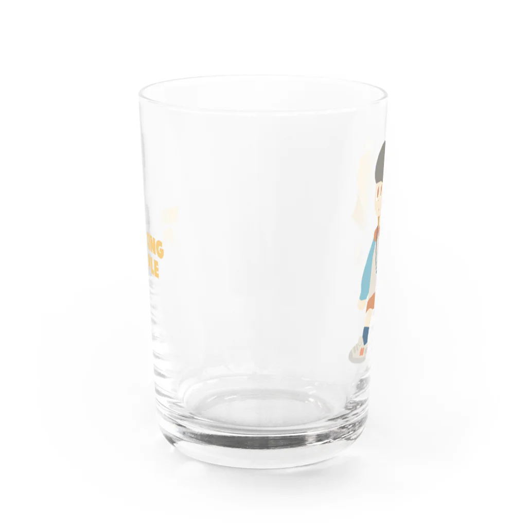 PERCENT STOREのWALKING PEOPLE NO.18 Water Glass :back