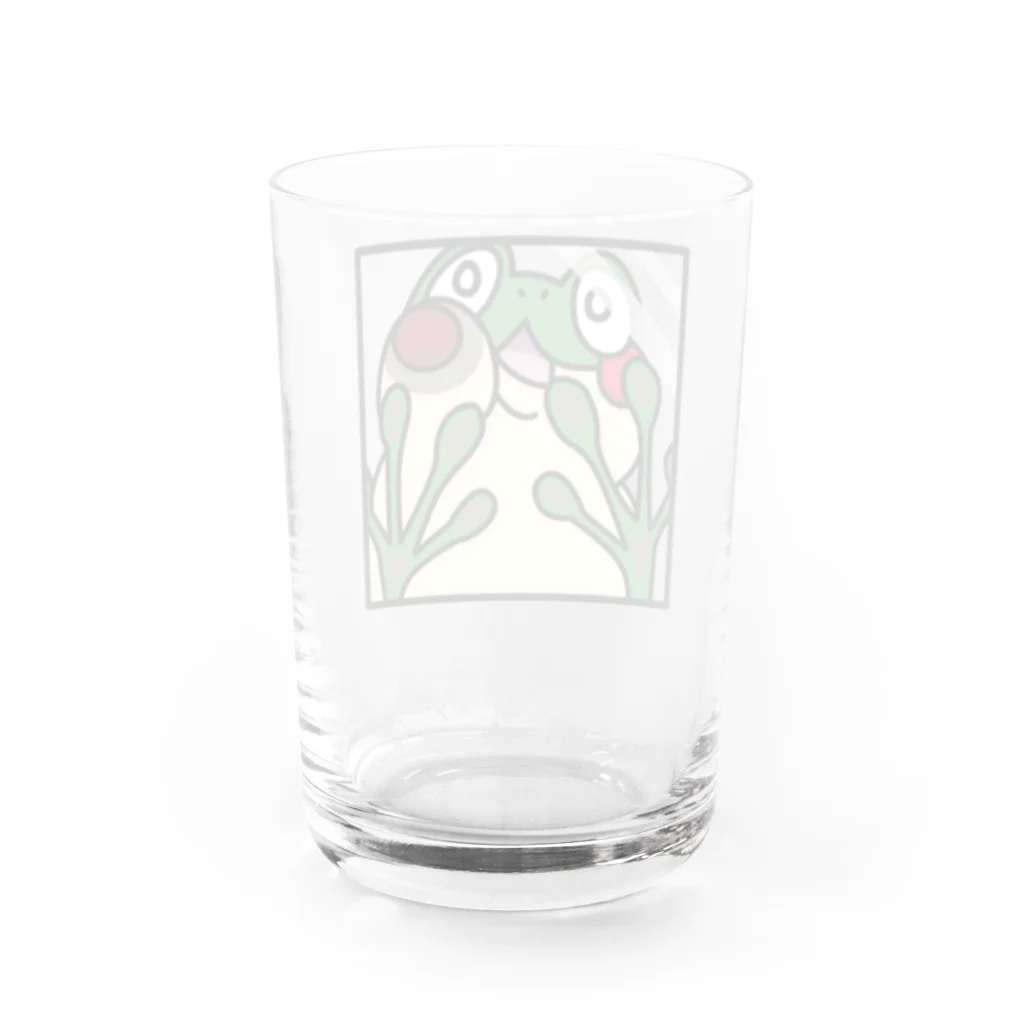 にあしもん　ピコくん店のピコくん見てるよｫ！ Water Glass :back