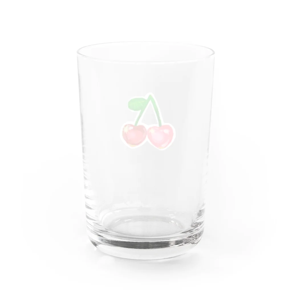 海老名萌のきらきらチェリー※沙良田印の水菓子(単品) Water Glass :back