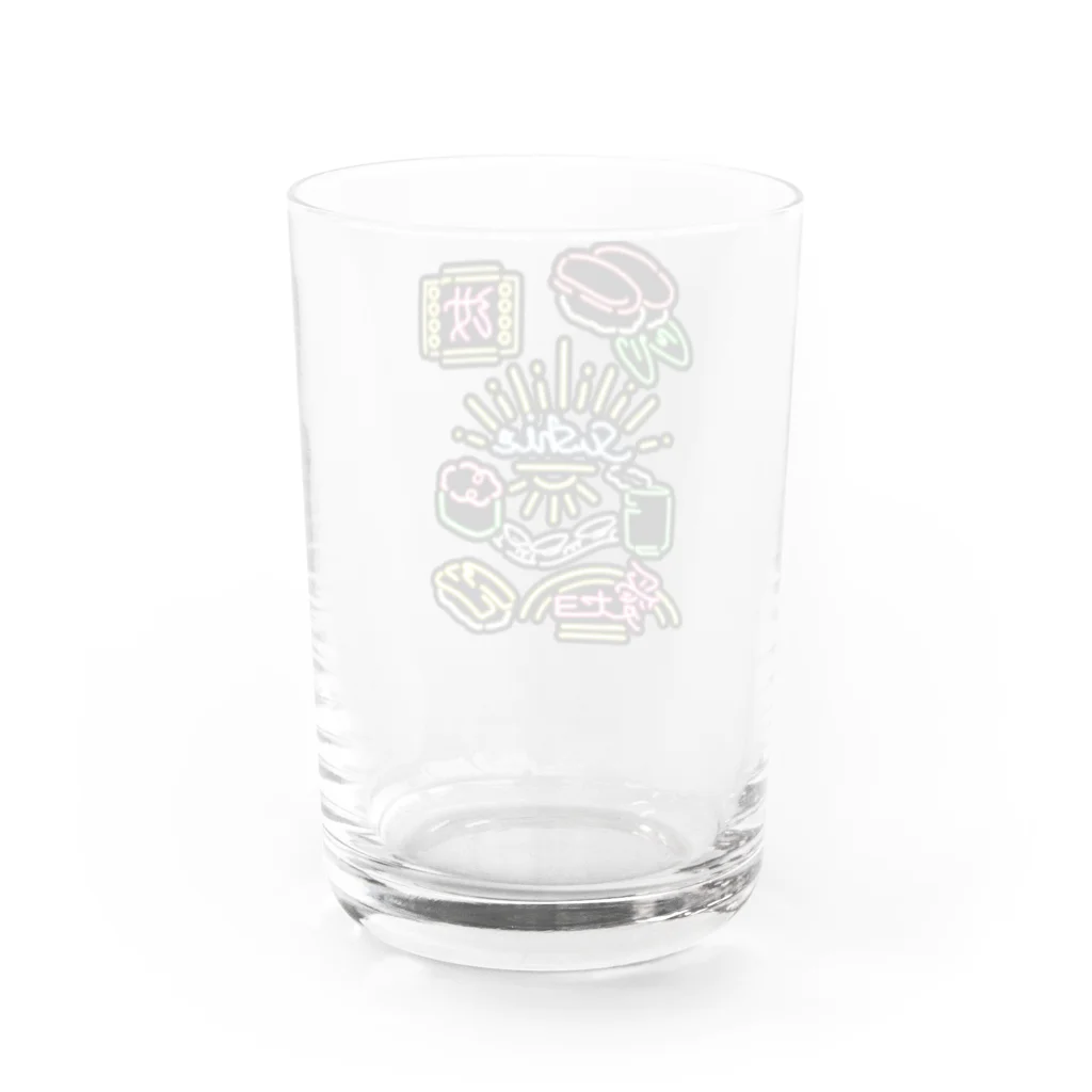 お寿司屋さんの汝寿司を愛せよバージョン2 Water Glass :back