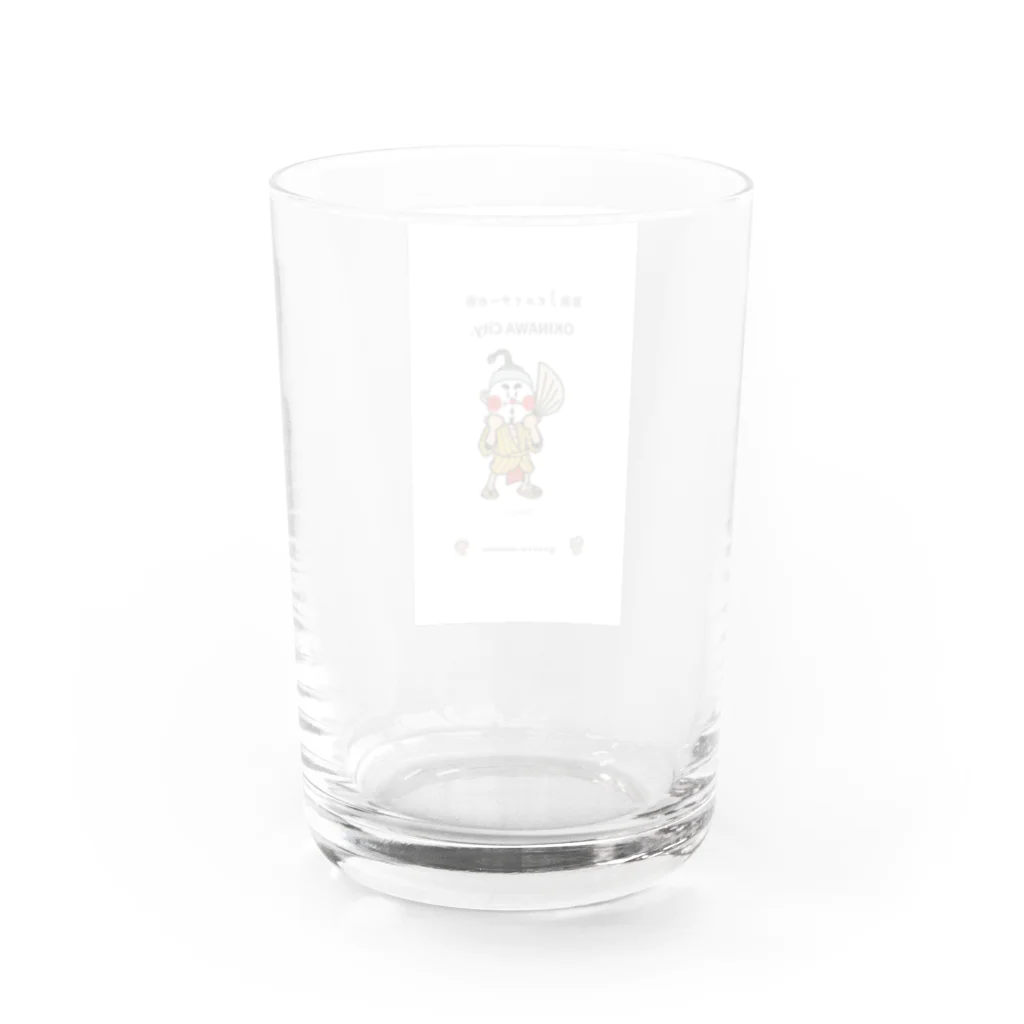 月星太陽ペパの店のOKINAWA🌺🌴🐠City さなじぃ Water Glass :back