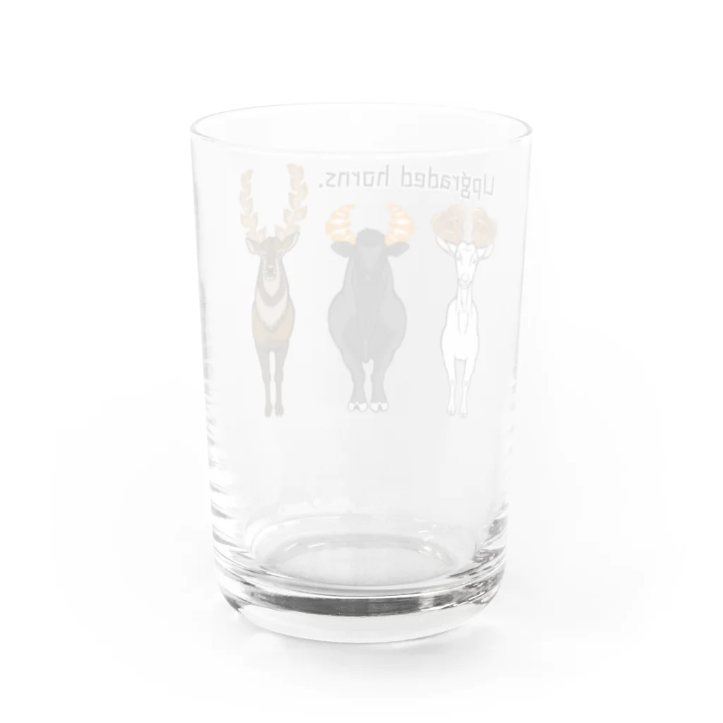 mayon's animal shopのUpgraded horns. つのパン Water Glass :back