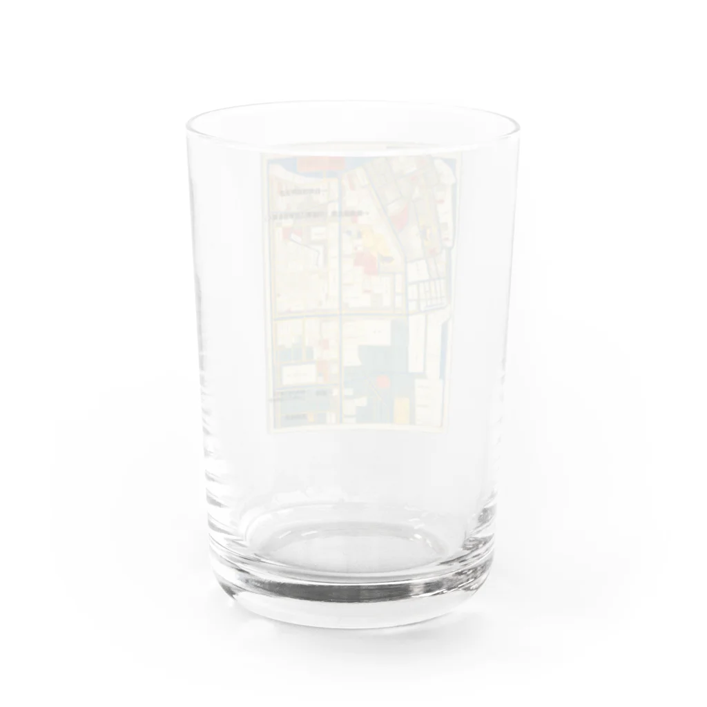 メディア木龍・谷崎潤一郎研究のつぶやきグッズのお店の本所深川絵図 Water Glass :back