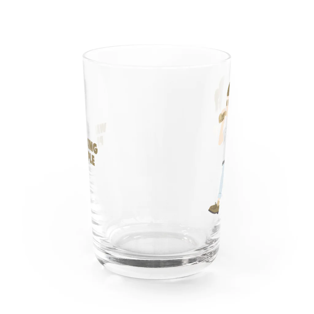 PERCENT STOREのWALKING PEOPLE NO.26 Water Glass :back