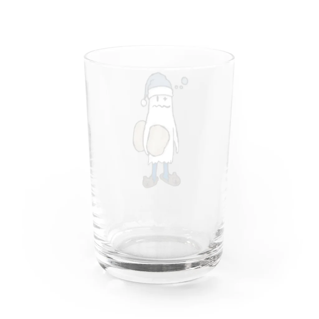 桃山商店のオバケちゃん（早起きは苦手） Water Glass :back