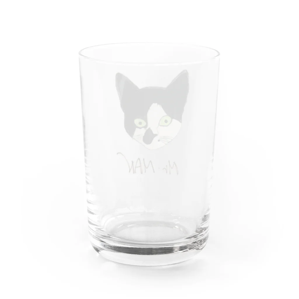 暴走りんごの万ちゃん Water Glass :back