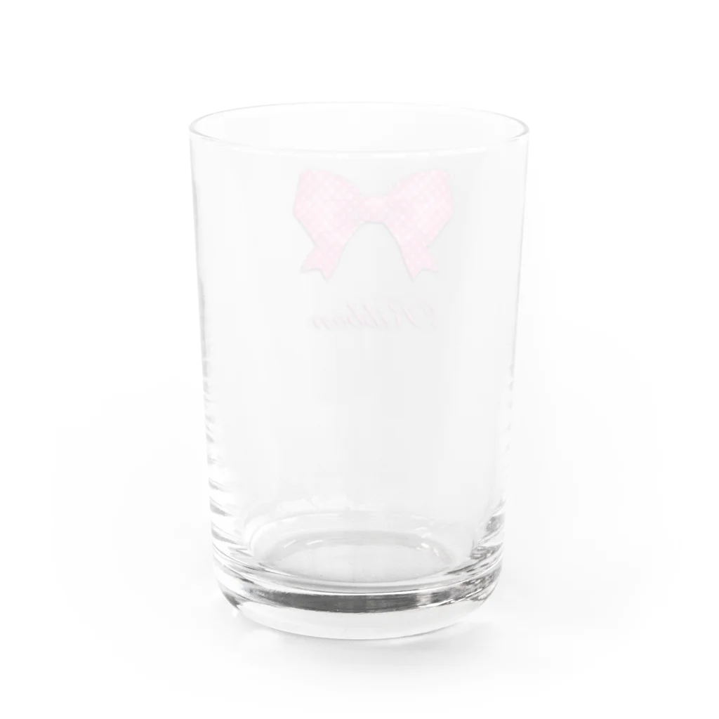 savannahのRibbon-Pink Water Glass :back