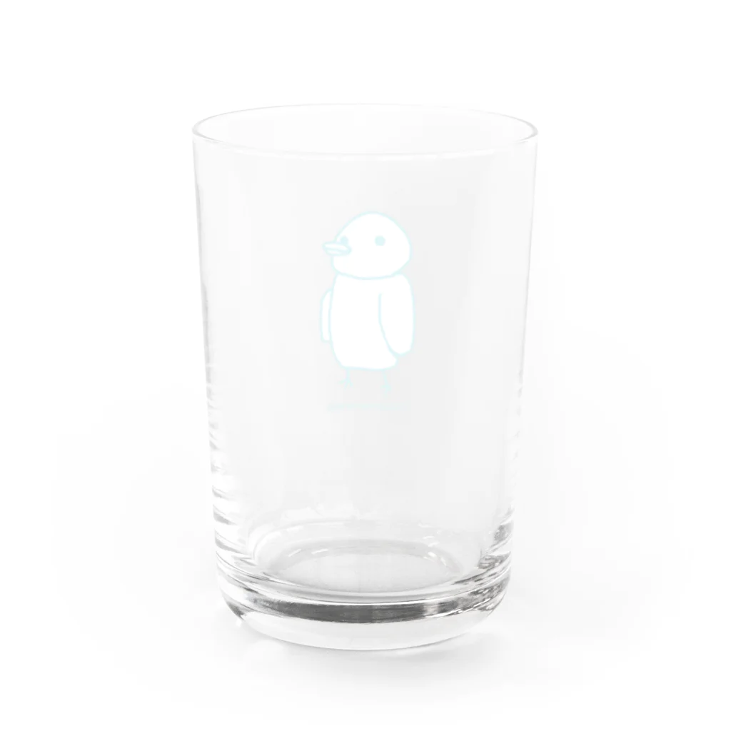 (旧ショップ)大日禰宜 | エンゼル(suzuri店)のとりさん Water Glass :back