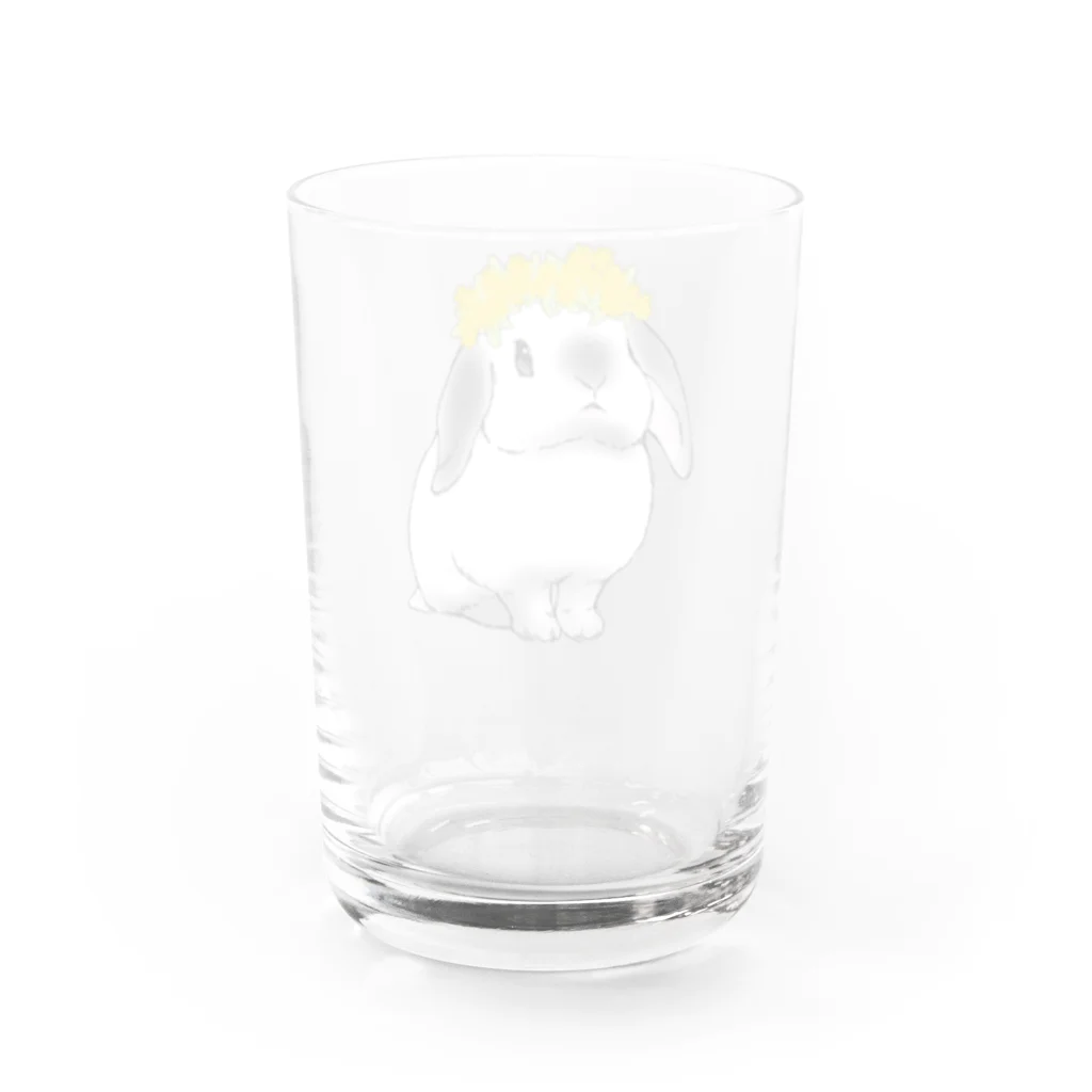 うさぎ王子のしもべのたんぽぽの妖精 Water Glass :back