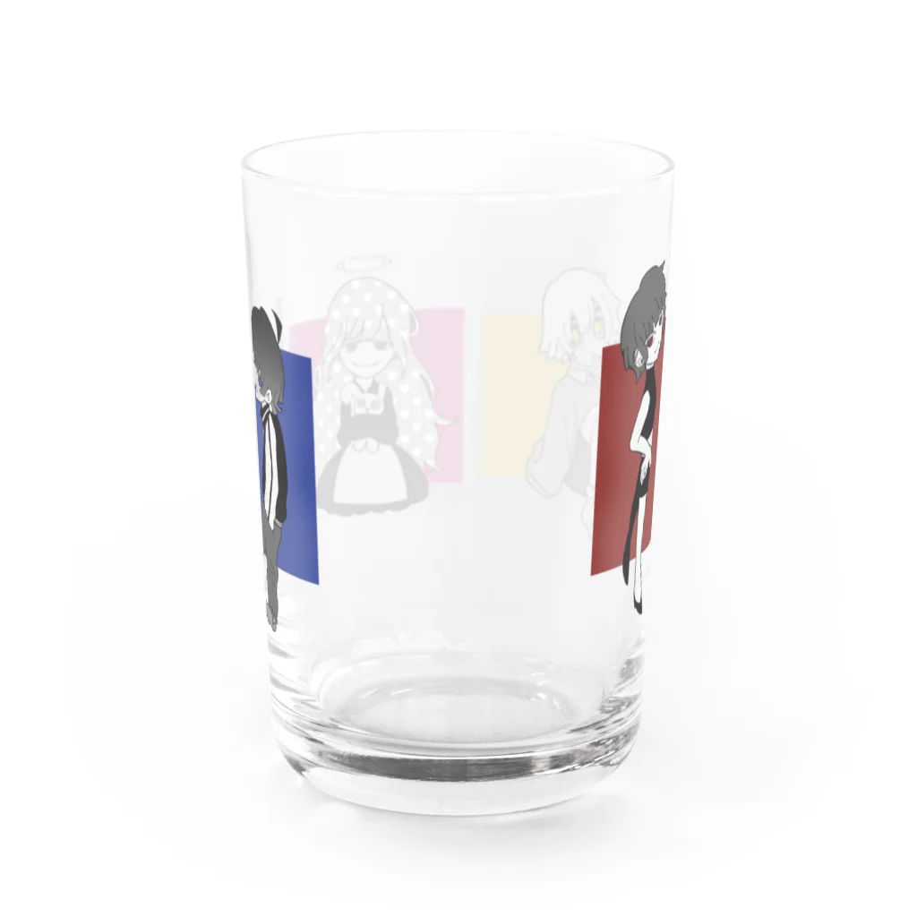 ハッピーポテトパーティーのコップ Water Glass :back