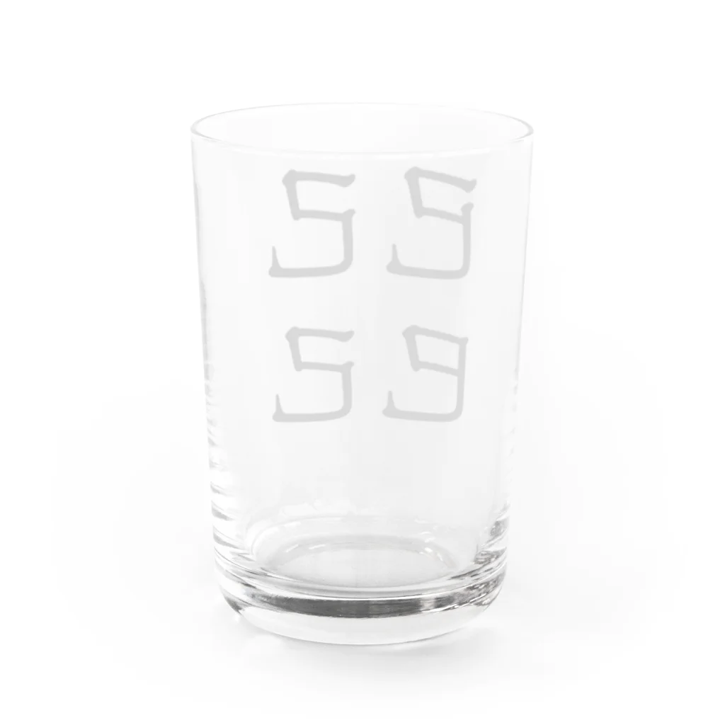 合縁奇縁の已己巳己 Water Glass :back