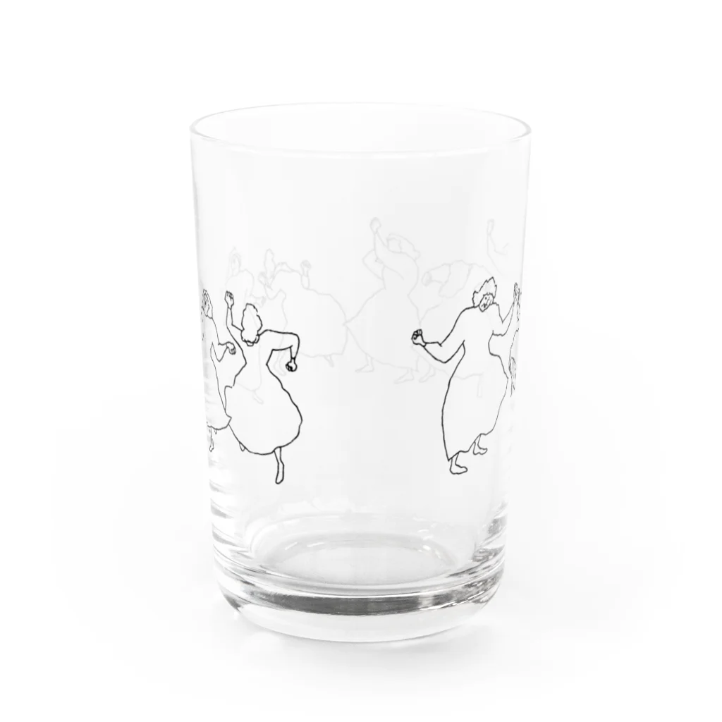 Aico/坪井愛子のdancing girl Water Glass :back