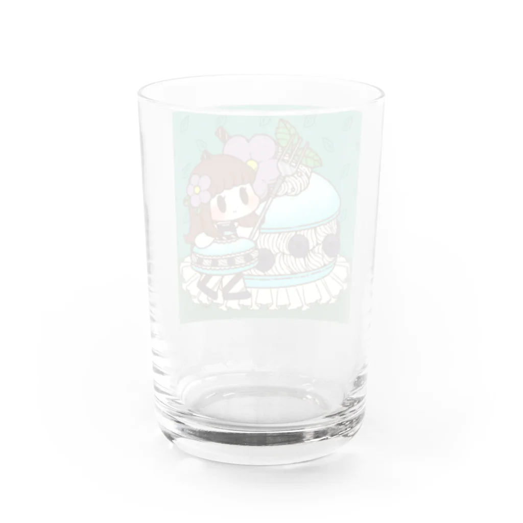 まんまるまろのマカロンケーキ Water Glass :back