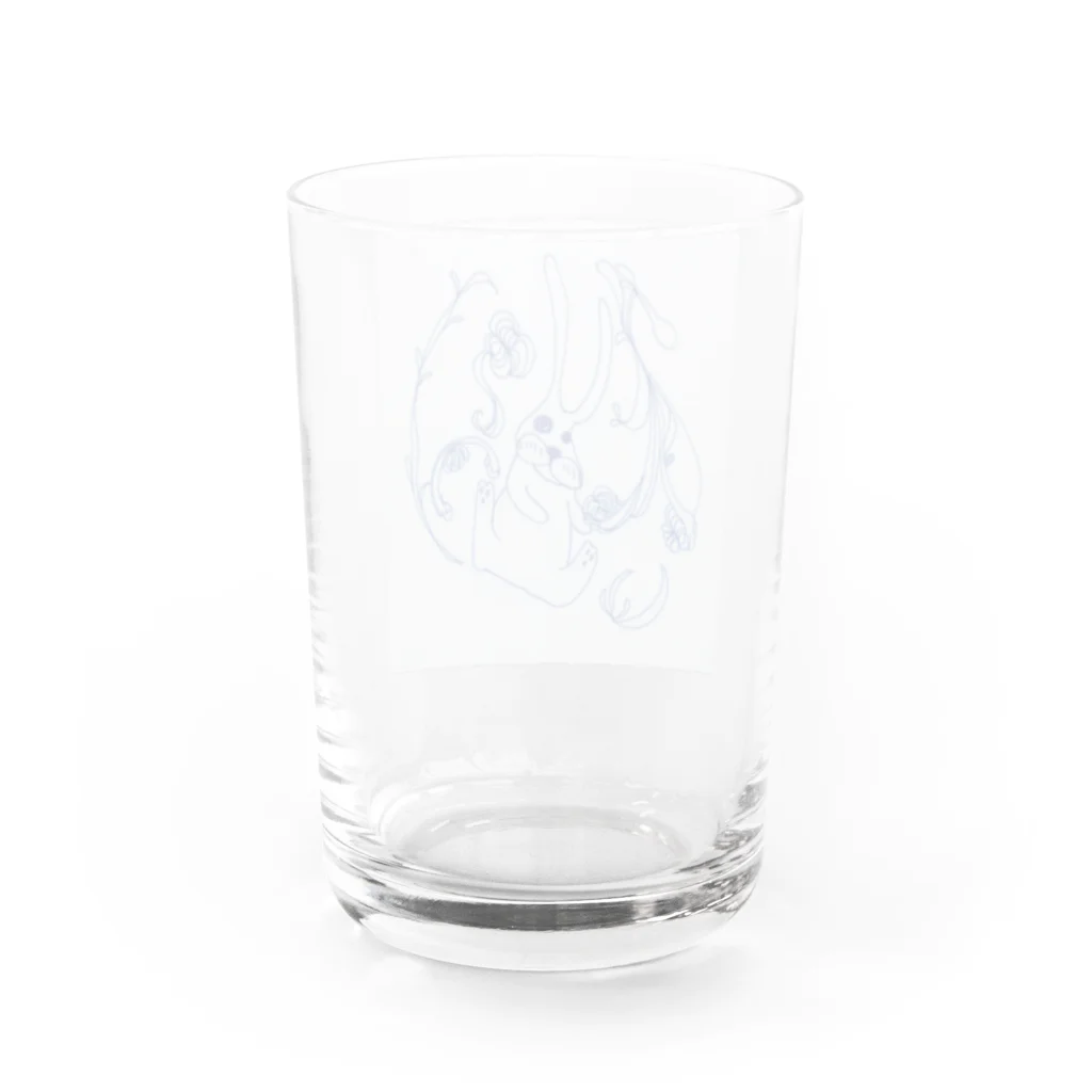 カオスのカオスのウサギ Water Glass :back