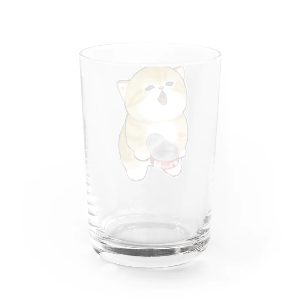 mofusandのごはんちょーだい Water Glass :back