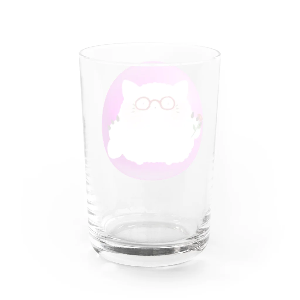 おはるさんのモフねこ Water Glass :back