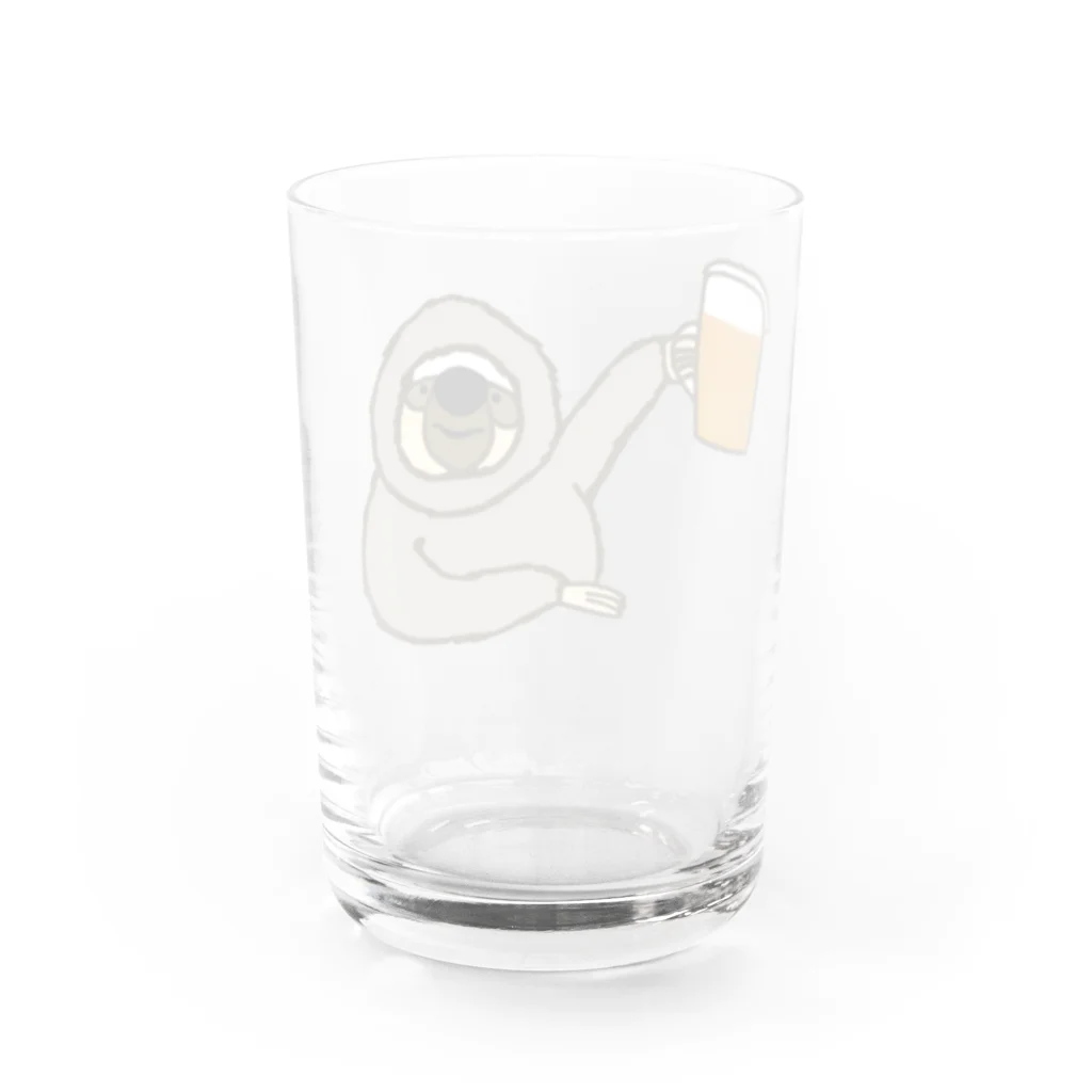 ＋Whimsyのなまけものビール Water Glass :back