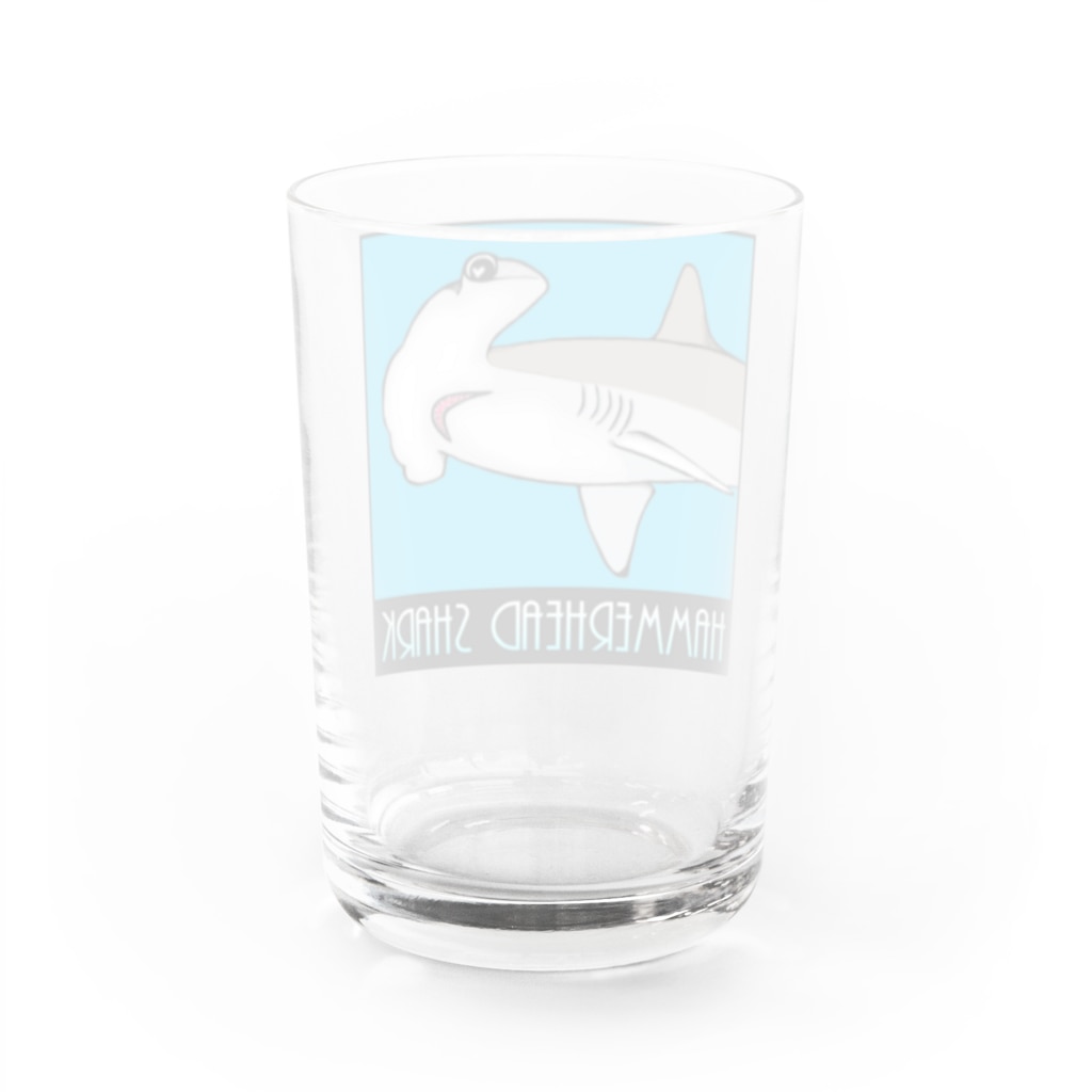 LalaHangeulのHammerhead shark(撞木鮫) Water Glass :back