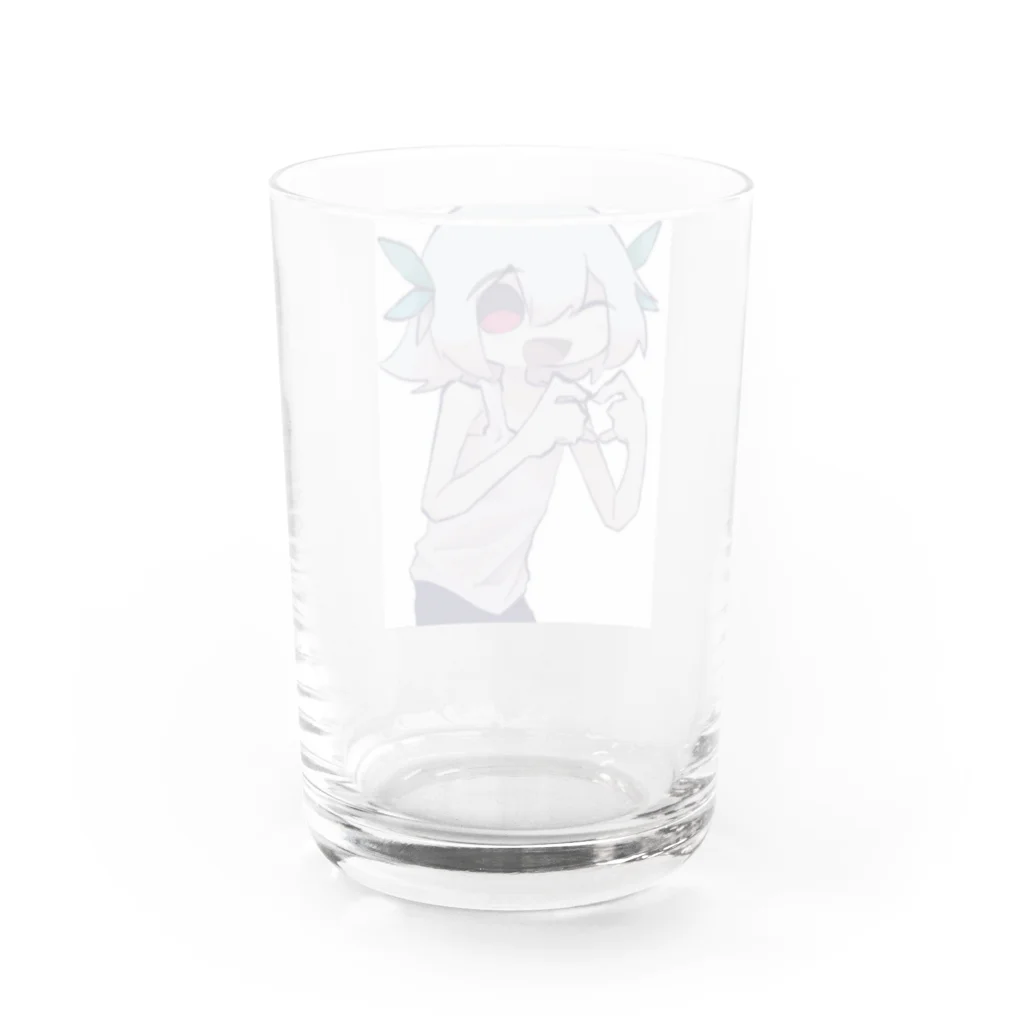 年月日のショップの代理ちゃん Water Glass :back