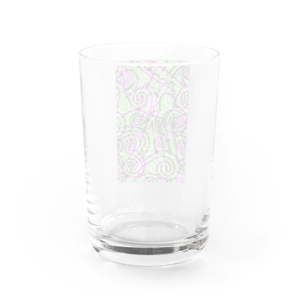 ねこ様屋のワイヤーアート・サイケ Water Glass :back