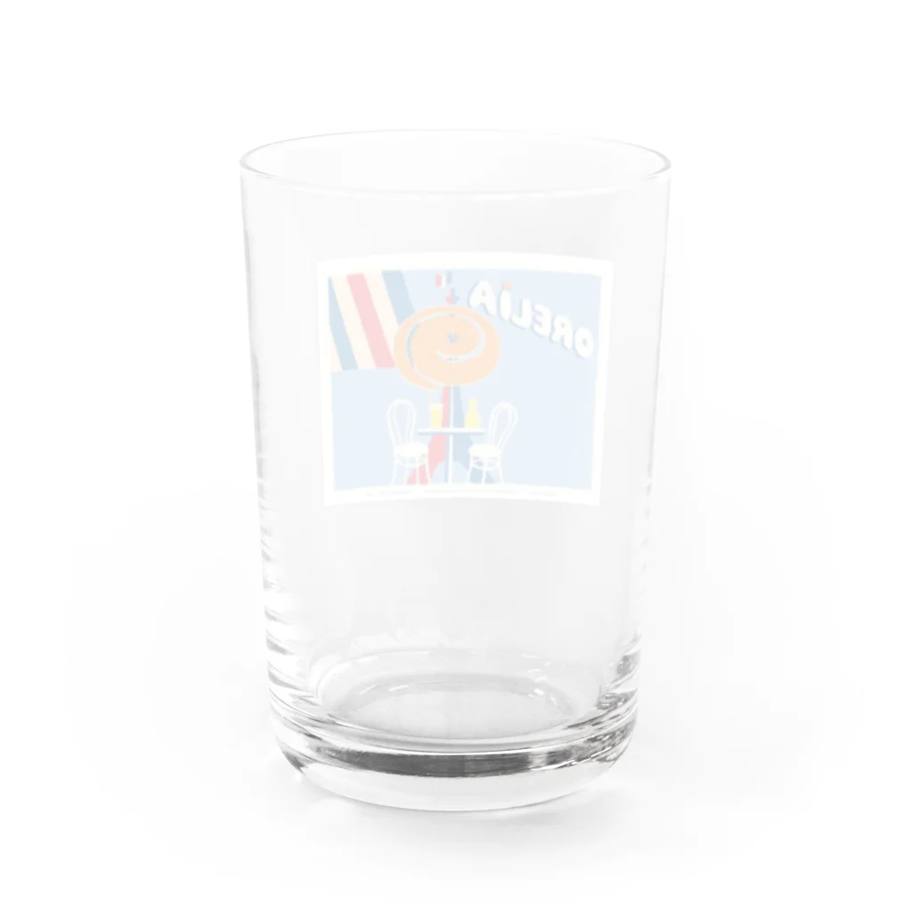 YS VINTAGE WORKSのフランス　オランジーナ・ORELIA　トリコロール Water Glass :back