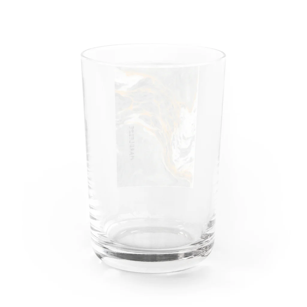 xxxyamachanのMARBLEIZE　縦書き Water Glass :back